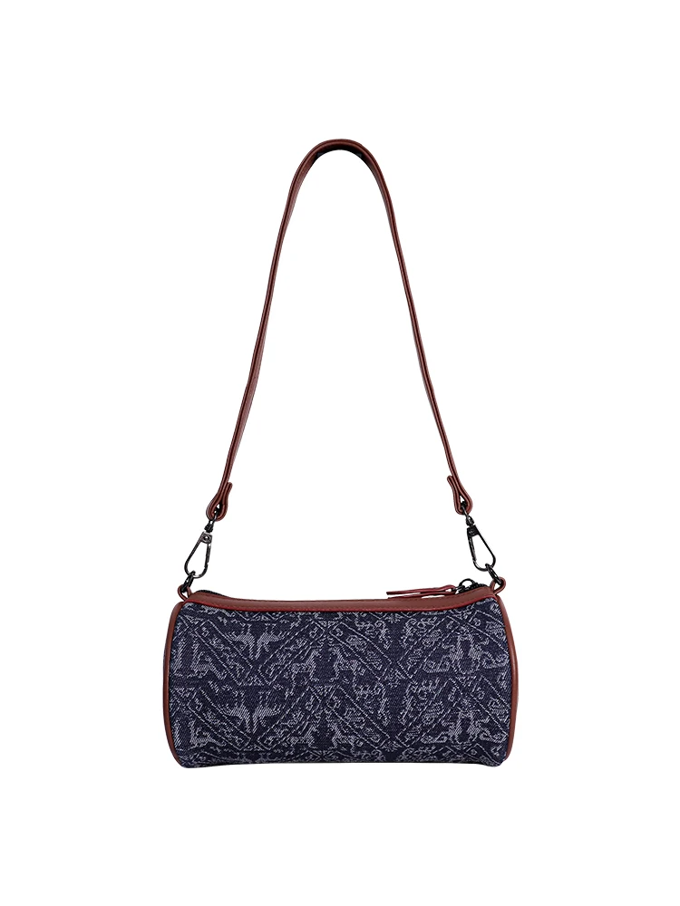 Bolsa redonda criativa com padrão de dragão e fênix, estilo tradicional chinês, presente feminino para o Festival Qixi.