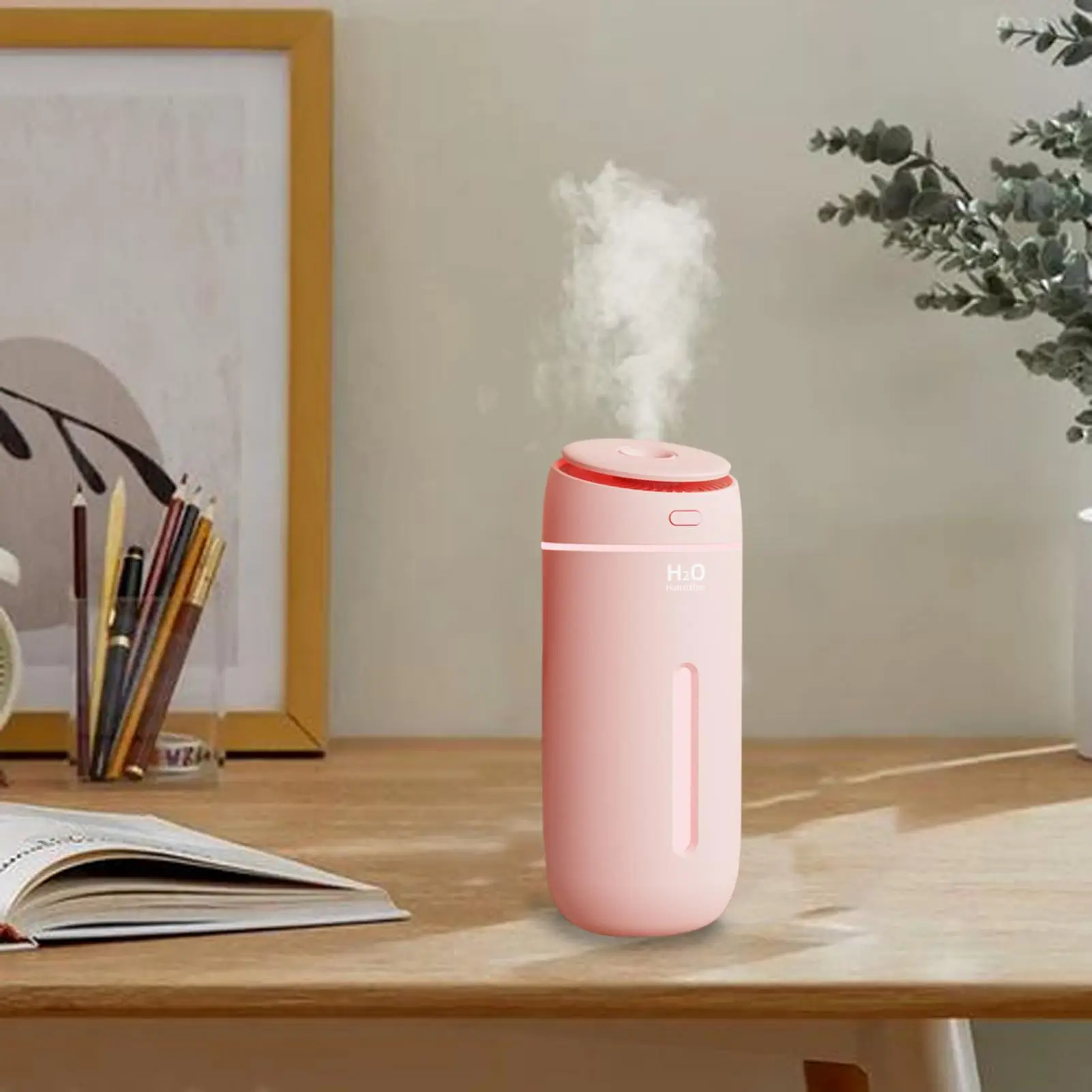 Small Humidifier For Bedroom 2 Modes Desktop USB Night Light 7-Color LED Bedside Humidifier For Bedside Table Workplace Dorm