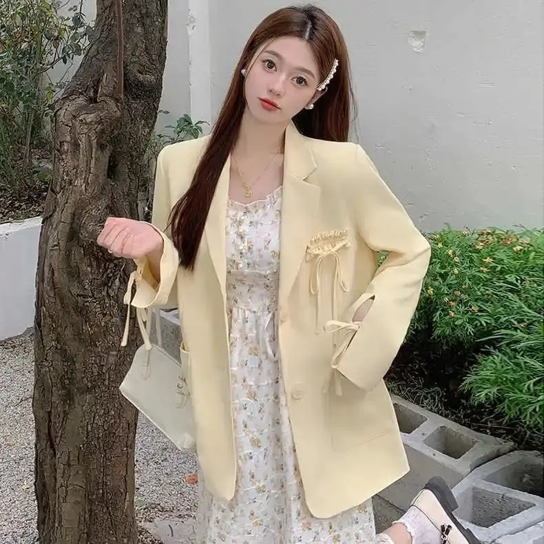 เสื้อเบลเซอร์ผู้หญิงลำลอง ผ้าเนื้อดี ซักได้ ผ้าสองด้าน ทิ้งตัวสวย ประกายเงินวิบวับ เนื้อผ้าเรียบลื่น โปรโมชั่นพิเศษ