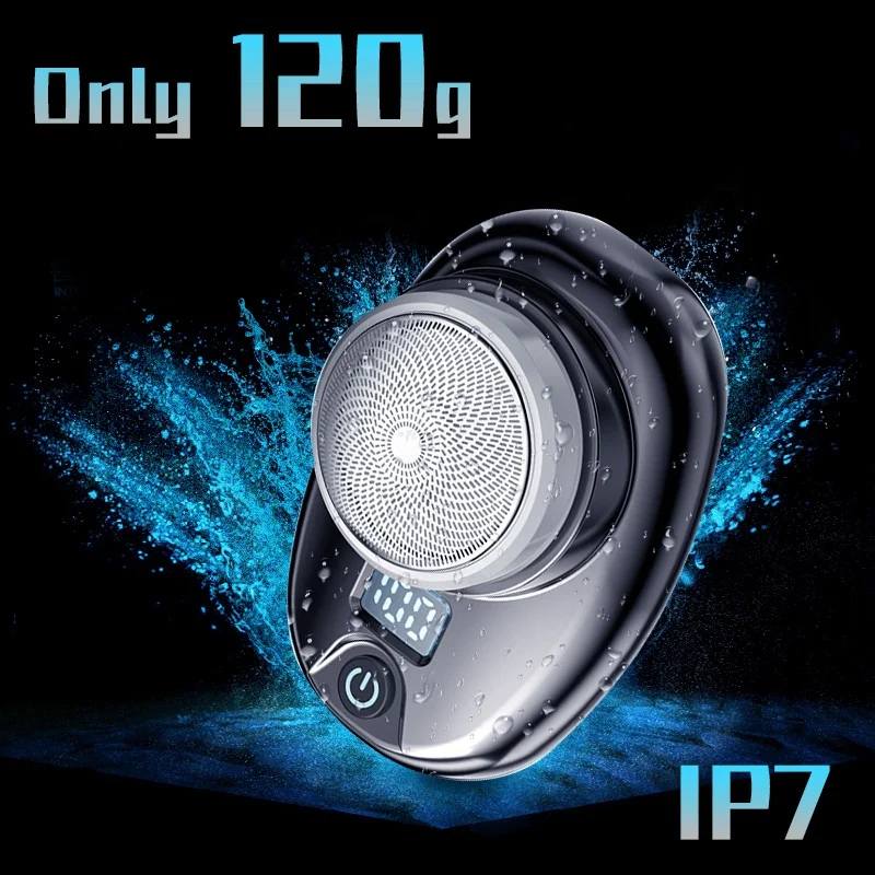 ผู้ชายมินิไฟฟ้าเดินทางเครื่องโกนหนวดไฟฟ้าขนาดพกพาล้างทําความสะอาดได้แบบพกพาเครื่องโกนหนวดไฟฟ้าไม่เจ็บปวด