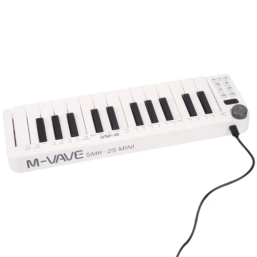 Imagen 2 del producto M-vave-teclado MIDI SMK-25, dispositivo recargable de 25 teclas, instrumento de Control MIDI, portátil, USB
