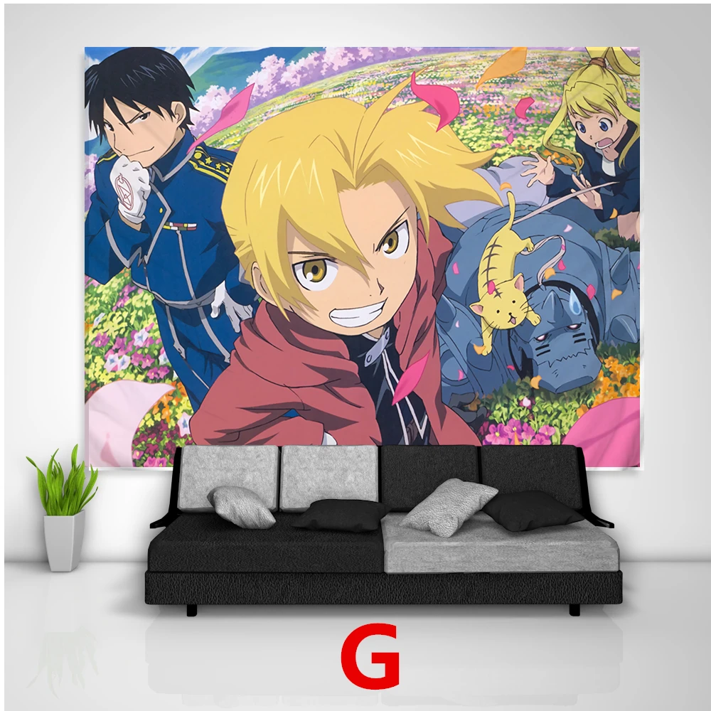 Canvas Painting Decor Wall Art Pictures for Home Decora No Frame Japan Anime Posters Fullmetal Alchemist Edward Alphonse Elric