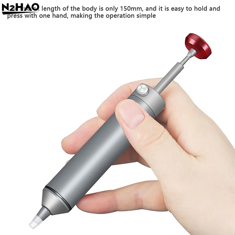 1Pc Aluminum Alloy Powerful Desoldering Pump Picker Suction Tin Soldering Pen Removal Vacuum Solder Iron Welding Repair Tool