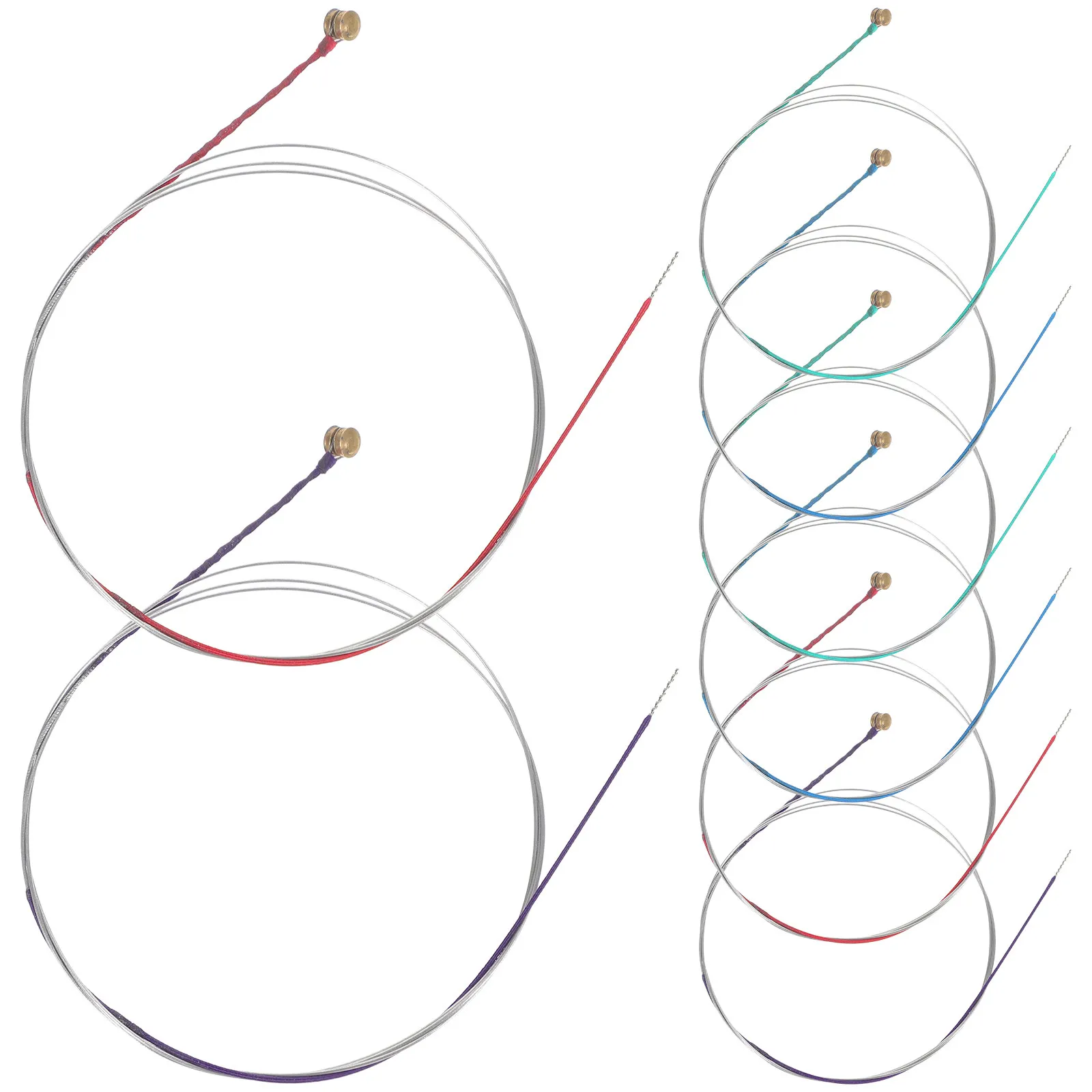 

2 комплекта струн для альта профессионального качества, из прочного материала, с прекрасным тембром, идеальным звучанием, выдающейся аккордовой конструкцией, аксессуары