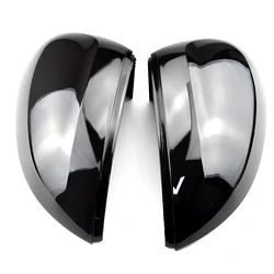 2pcs Black Side Mirror Covers for VW Passat B8 Variant Arteon Caps 2016 2017 2018 2019 2020 (Glossy Pearl Black) for Volkswagen