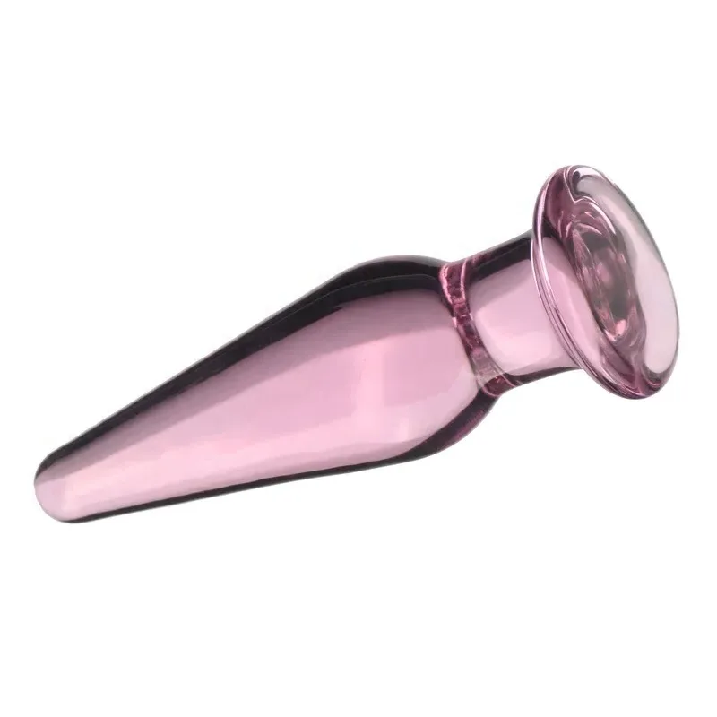 BDSM Fetish Vaginal Stimulation Sex Toy Pyrex Glass Dildo Butt Plug Anus Dilator Anal Plug Crystal Glass Dildo For Women Gay