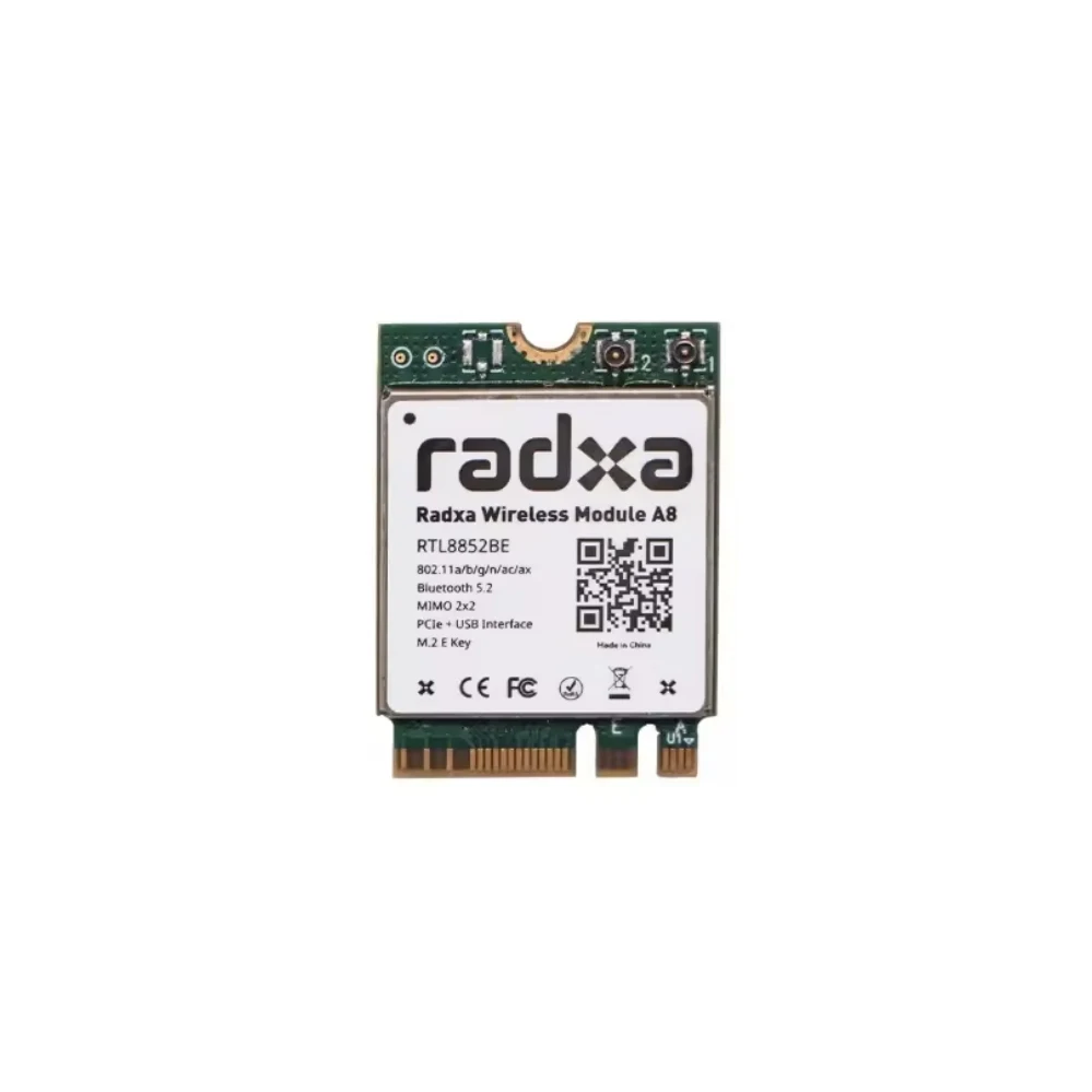 Wireless Module A8 WiFi6 / BT5.2 Dual Antenna Supports PCIe M.2 E K