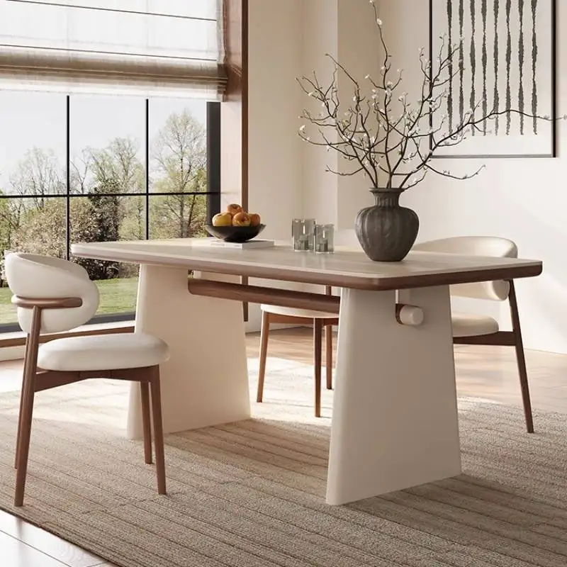 

Restaurant Square Dining Tables Nordic Office Coffee Industrial Dining Tables Kitchen Salon Mobili Arredamento Casa Furniture