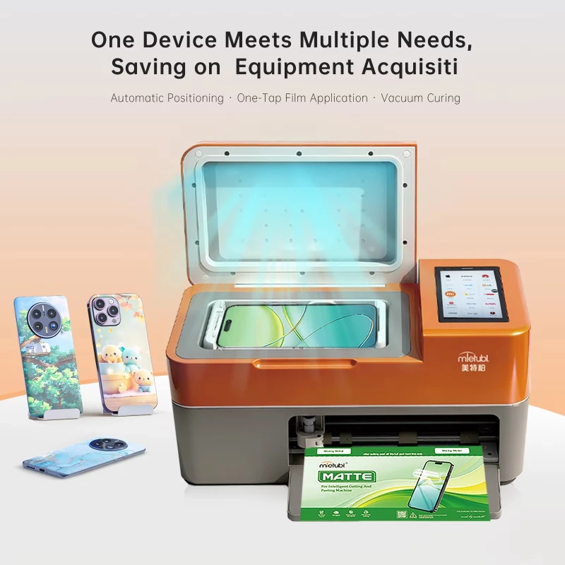 Unlimited Plotter Automatic positioning Cutter laminating UV curing Hydrogel TPU Film Cutting Pasting MTBCUTM688 Machine