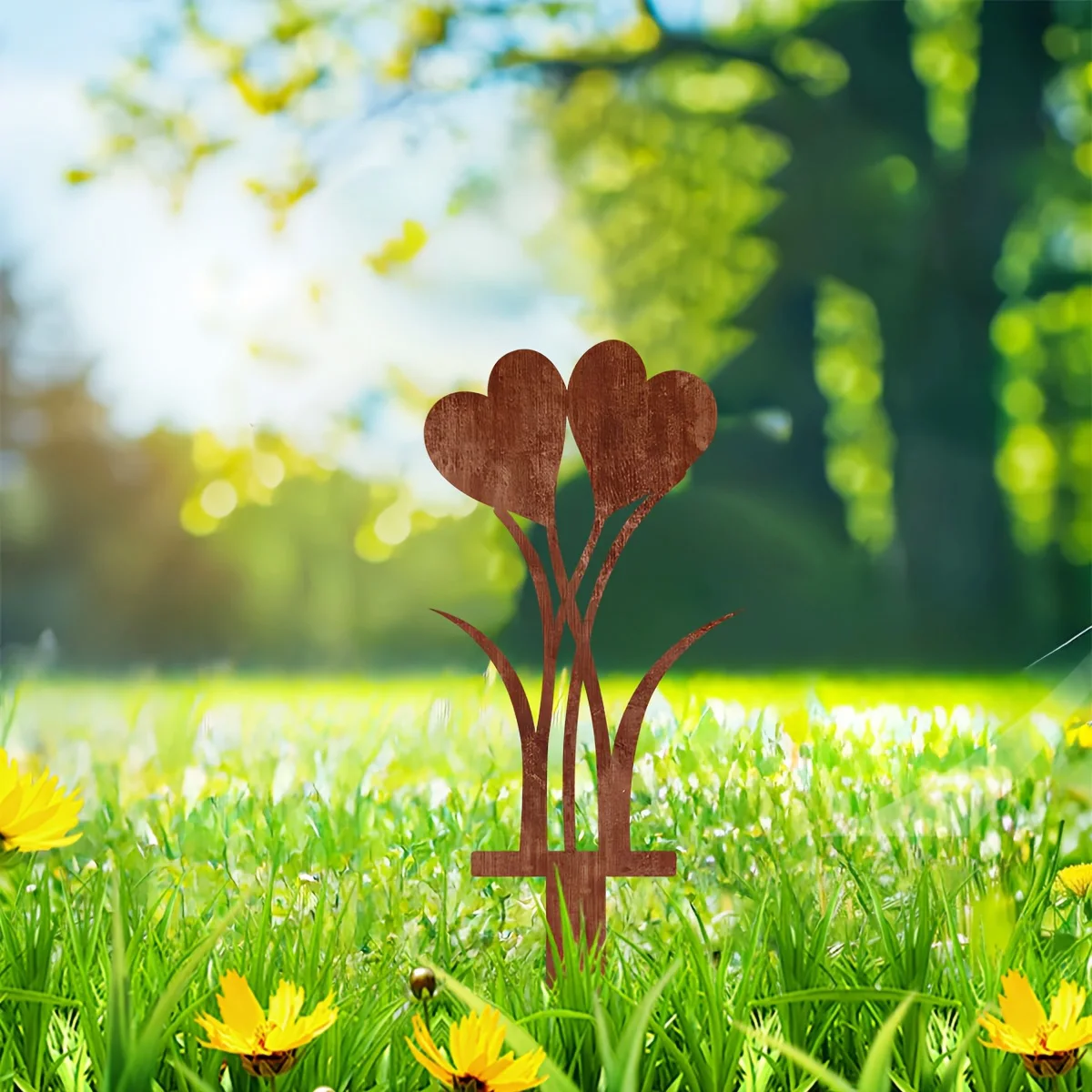 

1Pc Iron Heart-Shaped Garden Decoration, Courtyard, Balcony, Garden Decoration, Flower Pot Decoration, for Wedding, Valentine's Day, Thanksgiving, Mother's Day, Easter, Christmas Occasion,