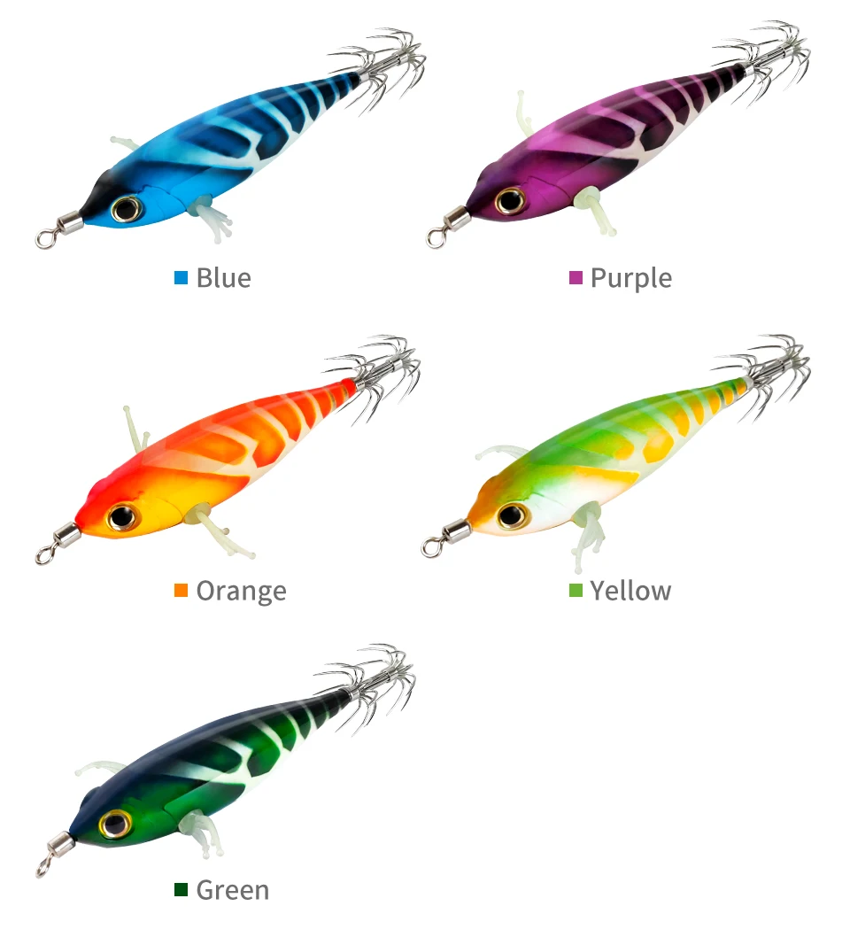 Neue Tintenfisch Köder 5,2g 8cm Webfuß Octopus Egi Künstliche Garnelen Egi Locken Luft Tintenfisch Tintenfisch Maschine Horizontale tintenfisch Jig Haken – Detail 8