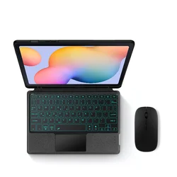 Magnetic Keyboard Case For Galaxy Tab S6 Lite SM-P610 SM-P615 10.4'' Tablet Teclado Backlit Touchpad Magnetic Keyboard Mouse