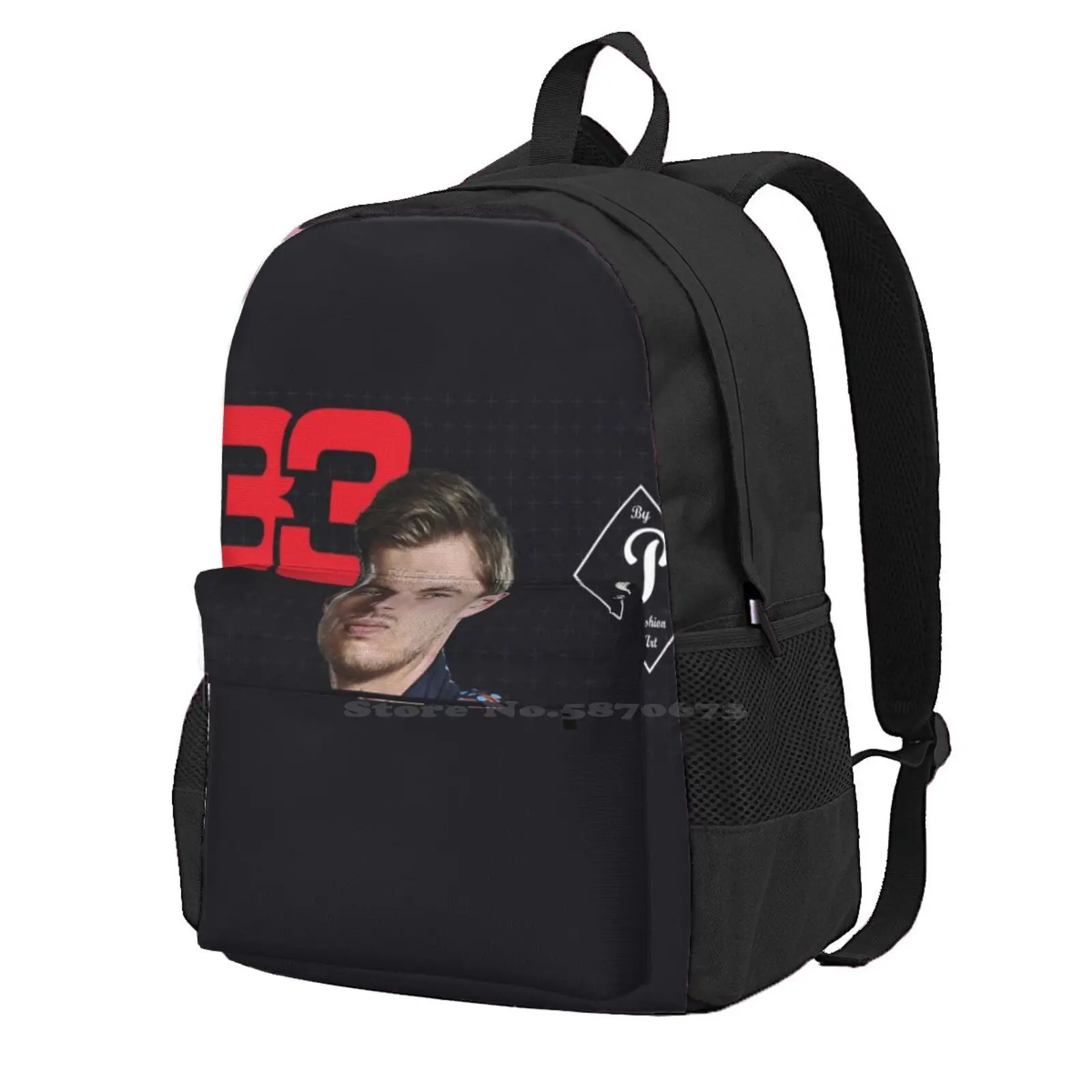 - 33 Fashion Travel Laptop School Backpack Bag Grand Prix Motorsport Sports Racing Driver 2020 33 Racecars Grandprix Car Fan