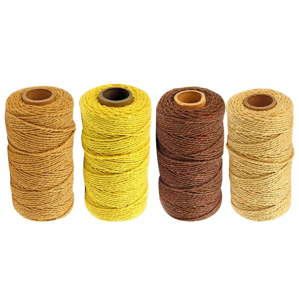 

Colored Cotton Rope Braided for Crafts Crafting Braiding Cord Decorative Macrame