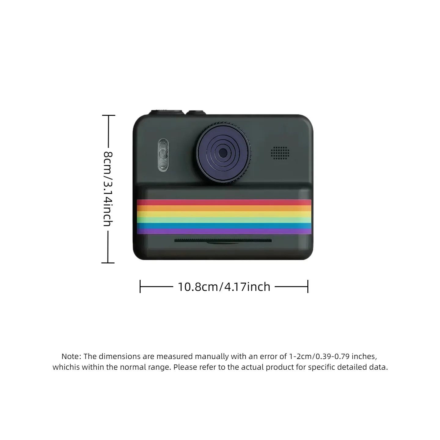 Instant Camera Mini Portable for Photography Print Photo 2.8inch 1080P HD With Video Recorder Mini Thermal Printer Birthday Gift