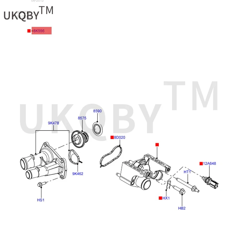 Applicable to Fu te water tank water supply pipe interface 7M5G8K556-AC