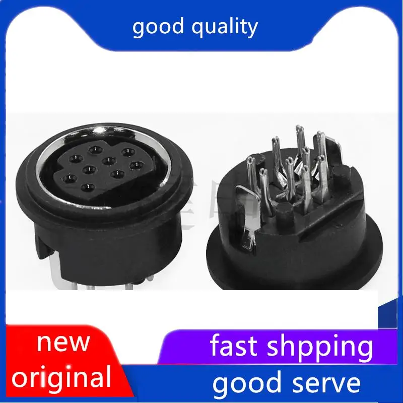 

10pcs original new MDC-9-04 circular keyboard plug S terminal 11 pin, 9-pin, 9-core socket female connector