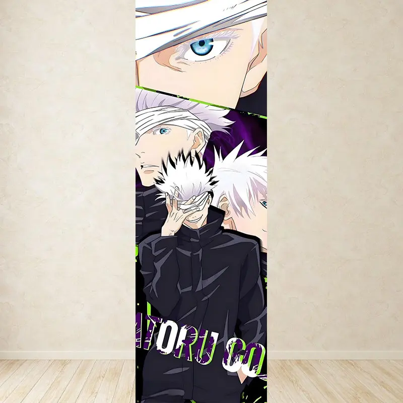 handsome young man with white hair and blue eyes  Anime Tapestry Anime Wall Hanging for Dorm Bedroom Decor