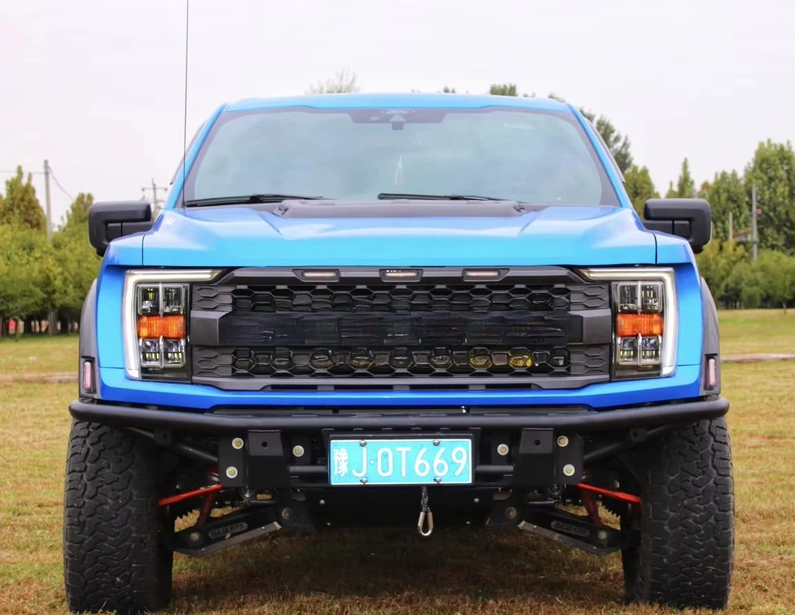 Desert Tube Steel Front Bumper For Ford F150 Raptor P702 2021-2026 Off-Road Winch Mount Bull Bar Guard view 5