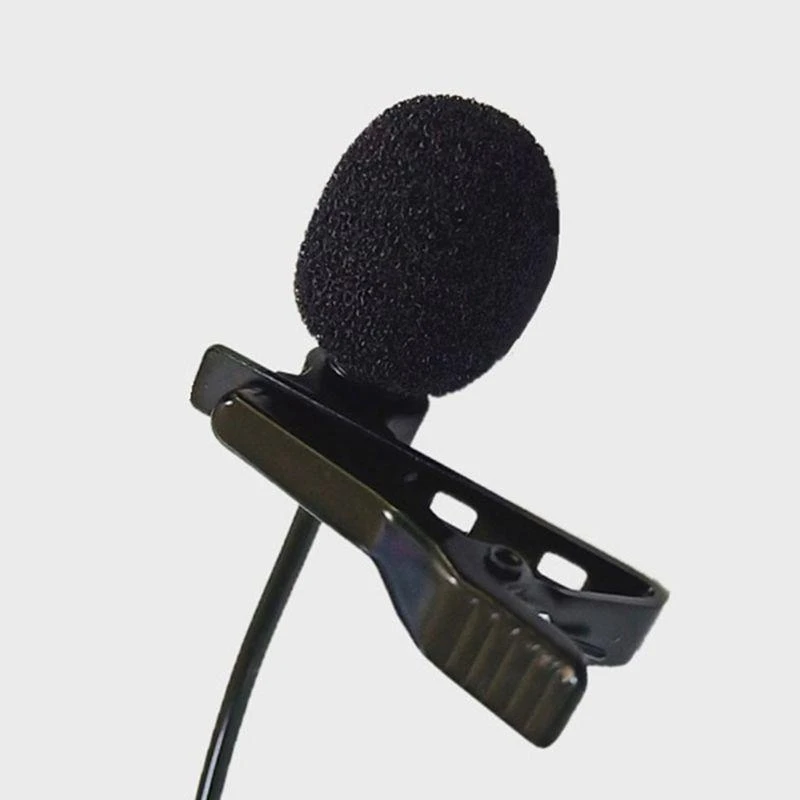 Y1UB High Sensitivity Lapel Clip Microphone 3.5mm Cable Plug Connector Clip-on Mic