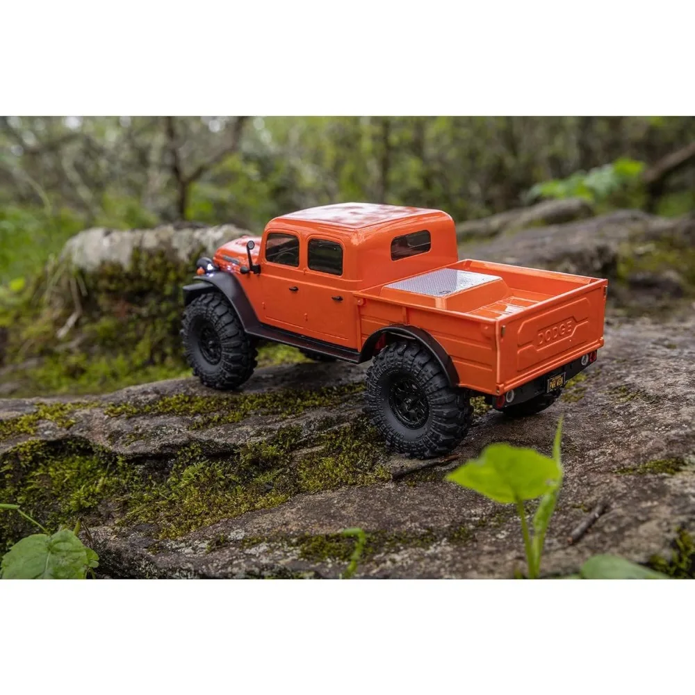 الألعاب والألعاب/شاحنة RC SCX24 40's 4 أبواب Dodge Power Wagon Orange1/24 4 Wheel Drive-RTR (كل ما يتضمن تشغيلها) #5