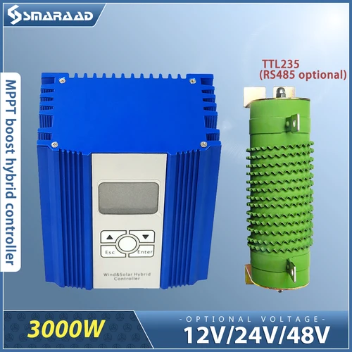 風力用ハイブリッドコントローラー,誘導負荷付きの超高速充電,住宅用システム,すべてのバッテリー,12v,24v,48v,mpt,1000w,ttl235