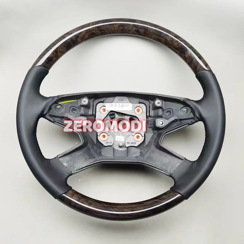 Wood Steering Wheel W/Paddle Shifter Holes Fit For Mercedes-benz R300 R350 R500 ML GL W164 W251