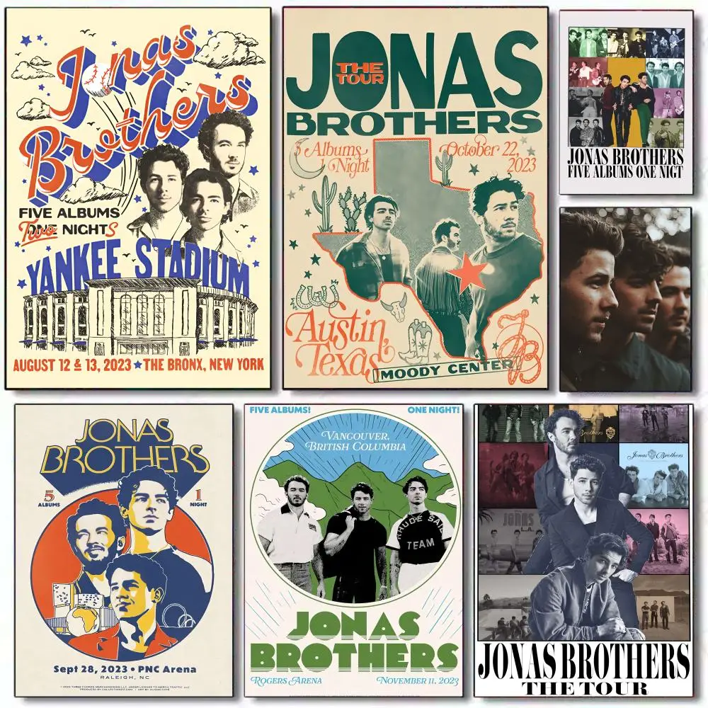 J-Jonas B-Brothers Poster, Weihnachtsgeschenke, Dekoration, entworfen für Zuhause, Restaurant, Büro, Weltraum, Wandkunst