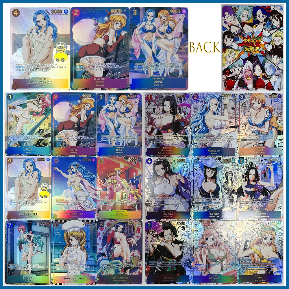 Anime English One Piece Diak Boa Hancock Nami Vivi Nico Robin Boy Game Toys Christmas Birthday Gift Collection Card Board Game