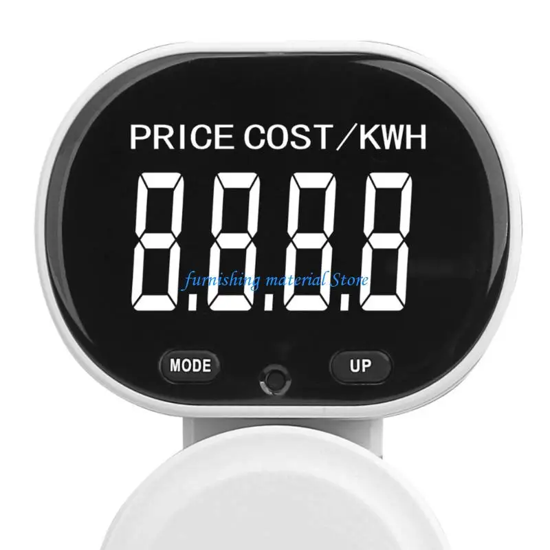 Y5GD Large Backlights Display Rotatable Electricity Monitors ABS Device for US Appliances Real Time Energy Consumption Trackings