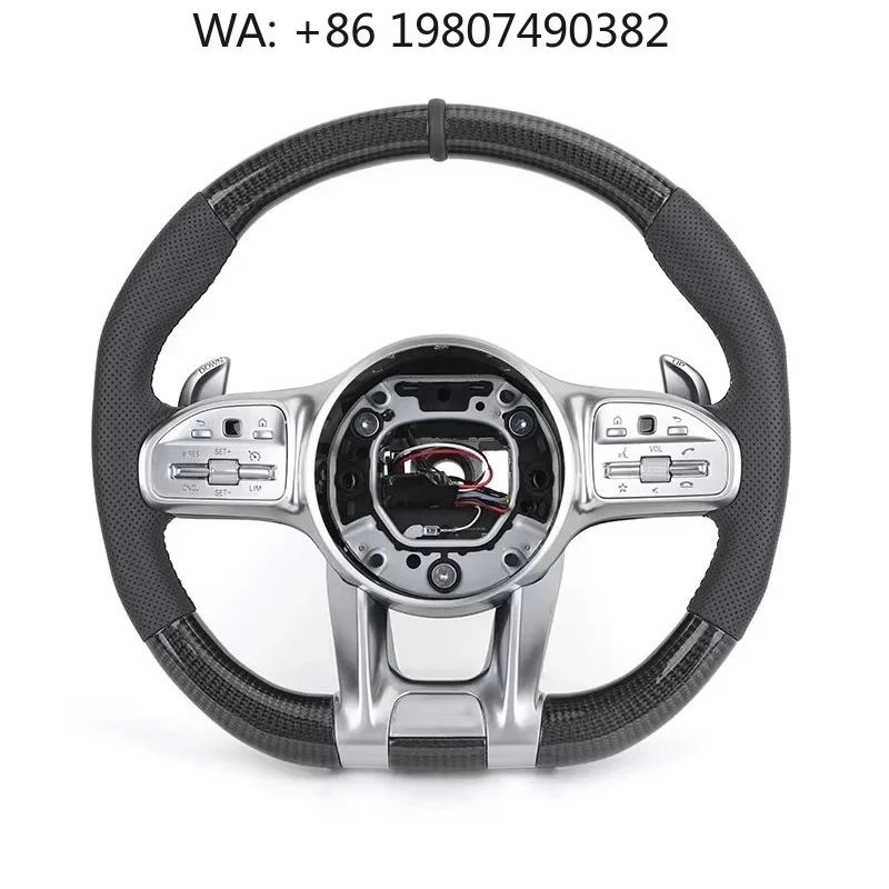 

2023 Custom Sport Handle Modified Steering Wheel Fit A GLA B GLB C GLC E GLE CLS Auto Interior Upade Refit Parts