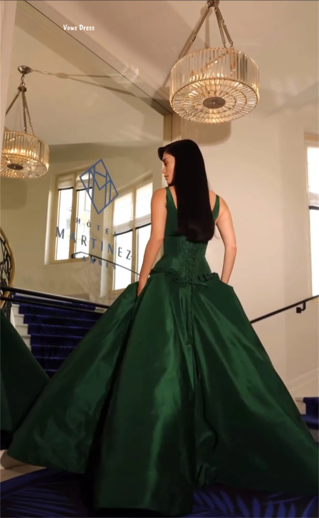 Vows-vestidos de fiesta elegantes para boda, vestido de ceremonia para mujer, línea de tela satinada, vestidos de graduación de lujo hechos a medida, Gala con tirantes 2025