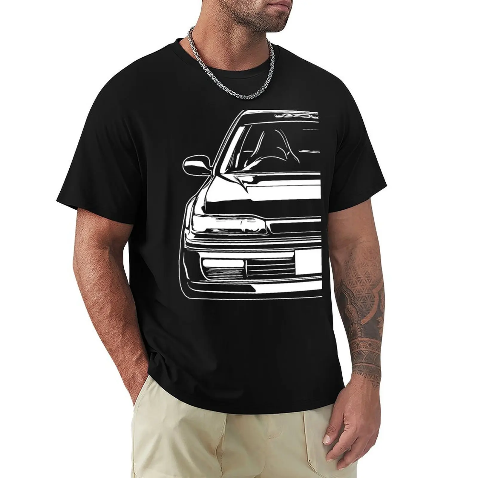 Classic 1989 Accord series CB7 - Wagon CB9 JDM Car Art T-Shirt Basic Daily Outfit Short Sleeve Tee