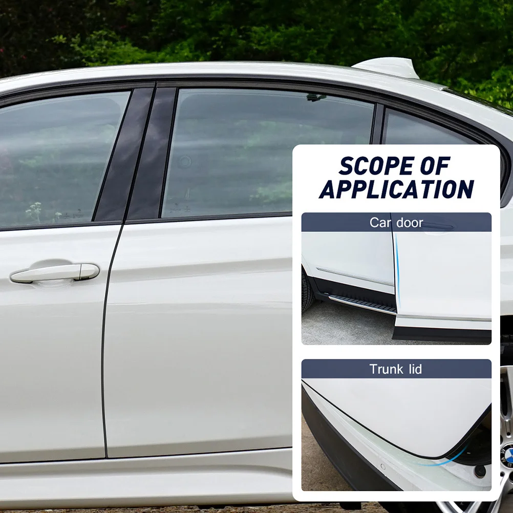 

2Pcs Car Door Protective Edge Guards Rubber Auto Seal Strip Anti-Collision Durable for Car Truck Suv Automotive Door Entry Guard