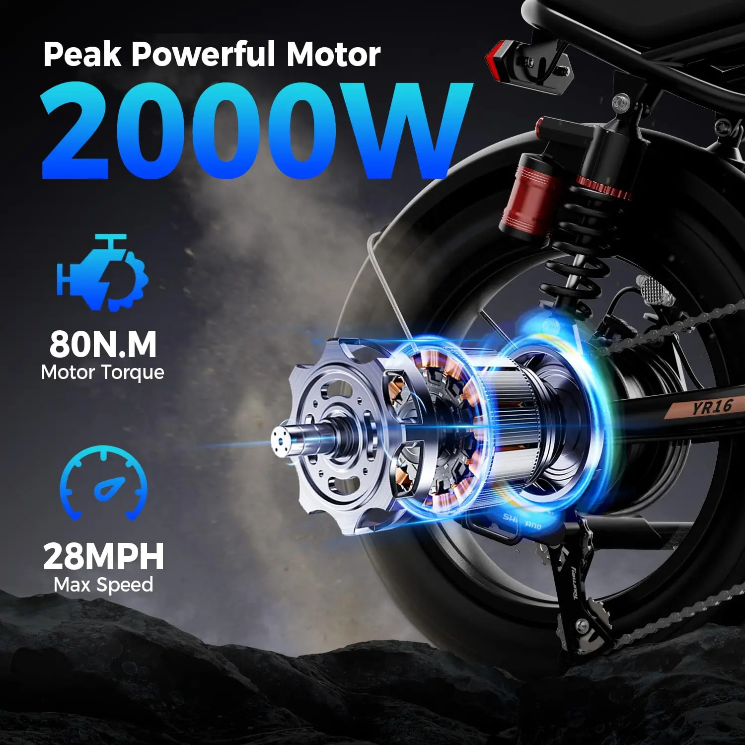 3000W/2000W Peak Electric Dirt Bike,20