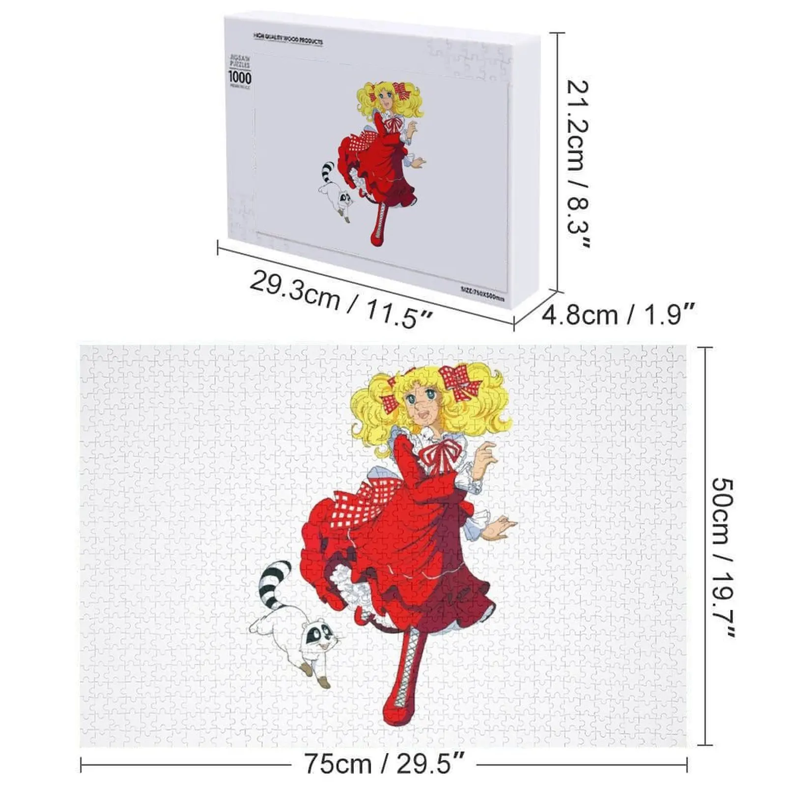 كاندي كاندي سنو كابوسين بازل قطع طفل خشبي مخصص خشبي هدية لغز #6