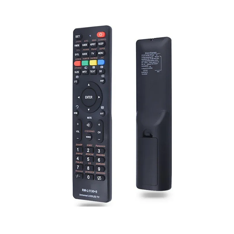 Universal Remote Control for Television RM-L1130+8 ABS Replacement Smart Television Soft Button English