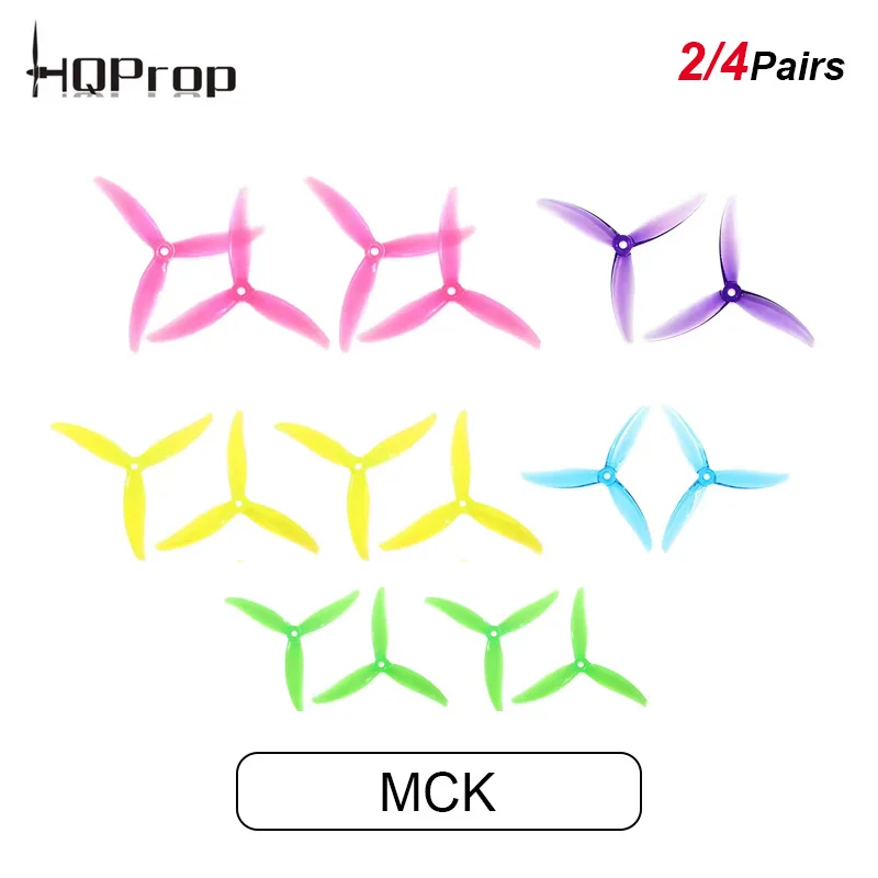 2/4Pairs HQProp MCK 5.1inch 5130 3-blade Propeller CW/CCW FPV Propeller Props For RC FPV Racing Freestyle 5inch Drone Quadcopter