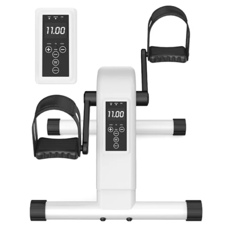 

Under Desk Bike for Home Office Use, Steel Frame, Black, Compact Design with Silent Belt Drive