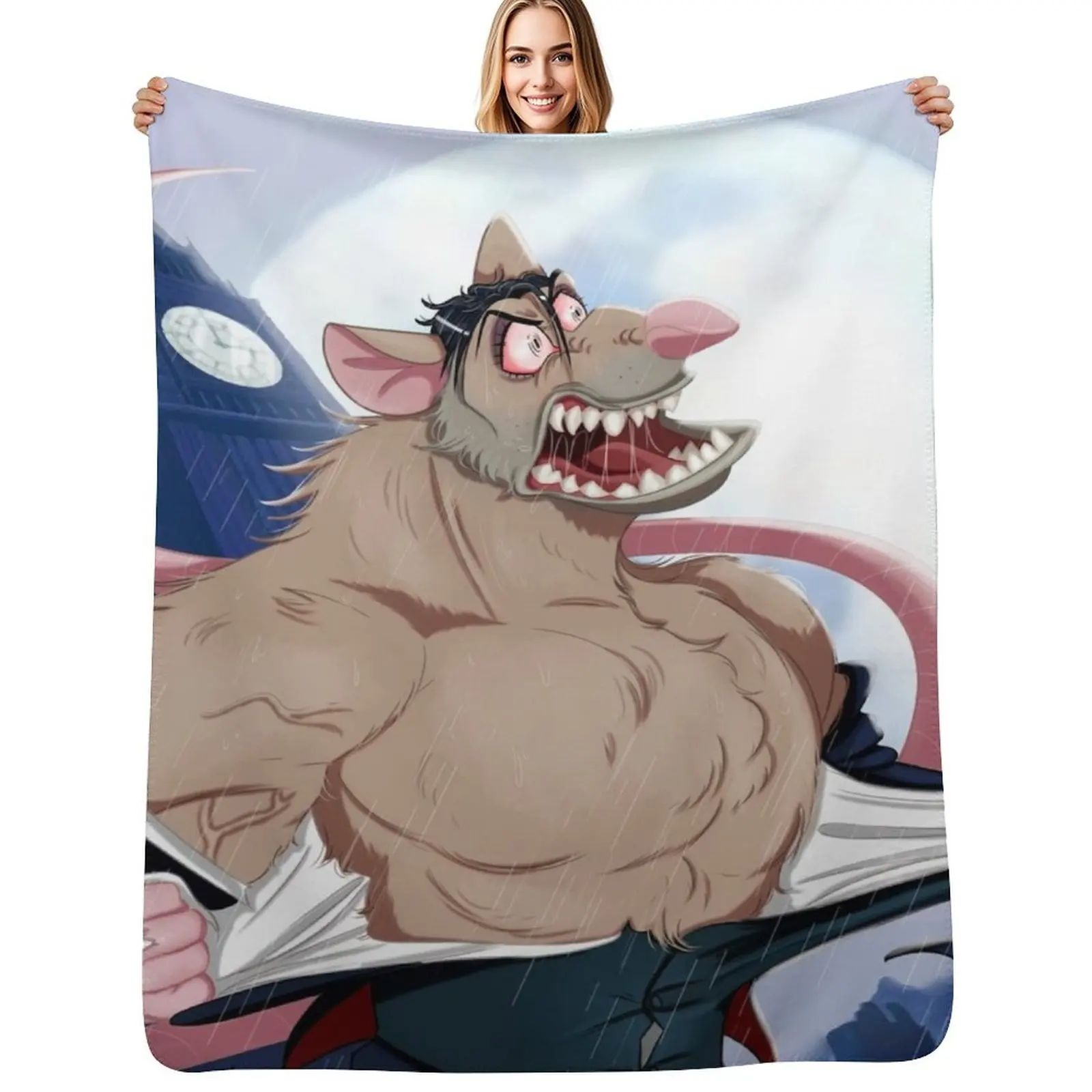 The World's Greatest Criminal is Mad Throw Blanket Stuffeds Vintage Blankets For Bed wednesday Plaid on the sofa Warm Blankets