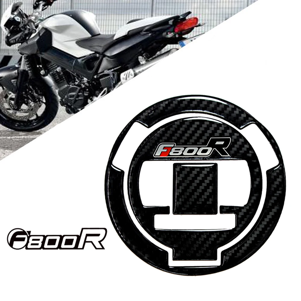 For BMW F800R F 800R Tankpad Motorcycle Fuel Tank Cap Cover 3D Carbon Fiber Sticker Protection