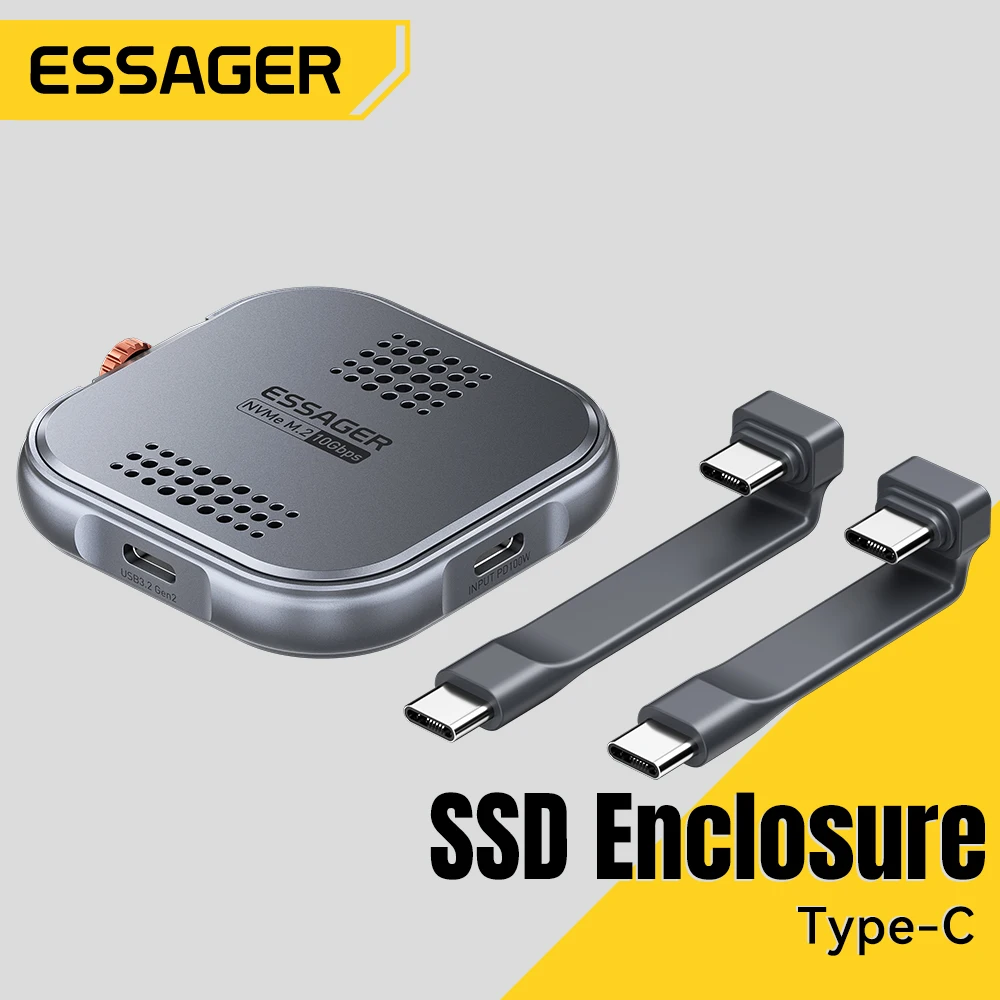 Essager Magnetic Hard Drive Enclosure Tpye C M.2 2230 NVME SSD Docking Station USB3.2 Gen2 10Gbps Speed for Phone Tablet Laptop