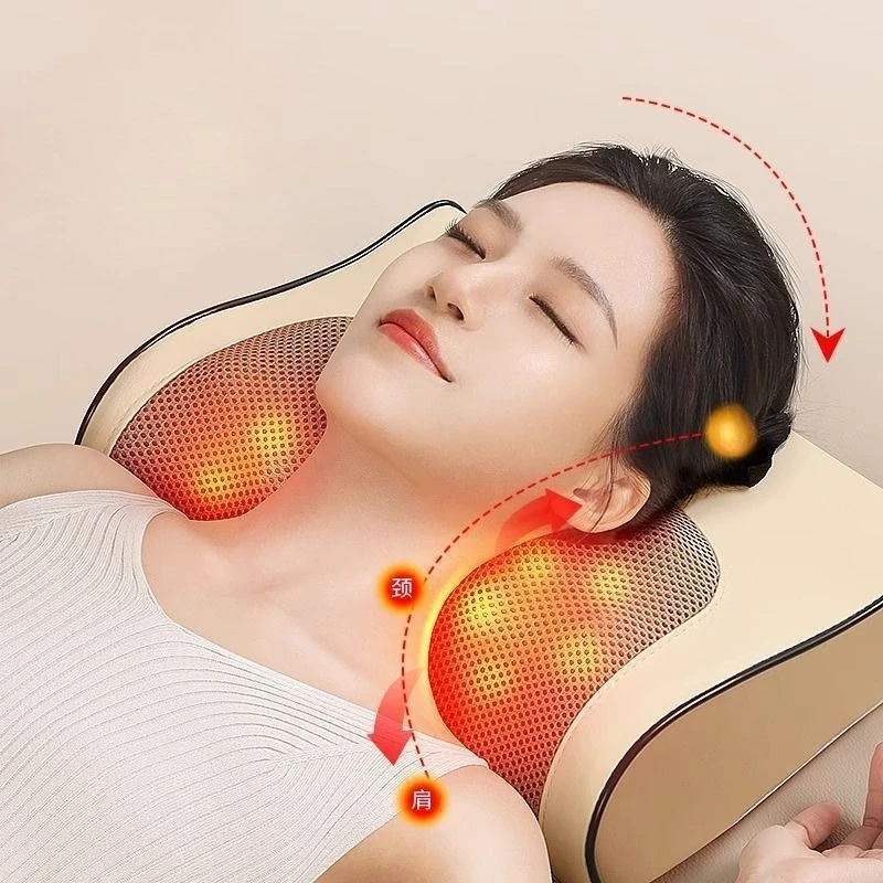 

Multi-Function Massage Cushion for Back Neck Legs Deep Tissue Kneading with Heat Portable Relaxation Pad Massage Cushions