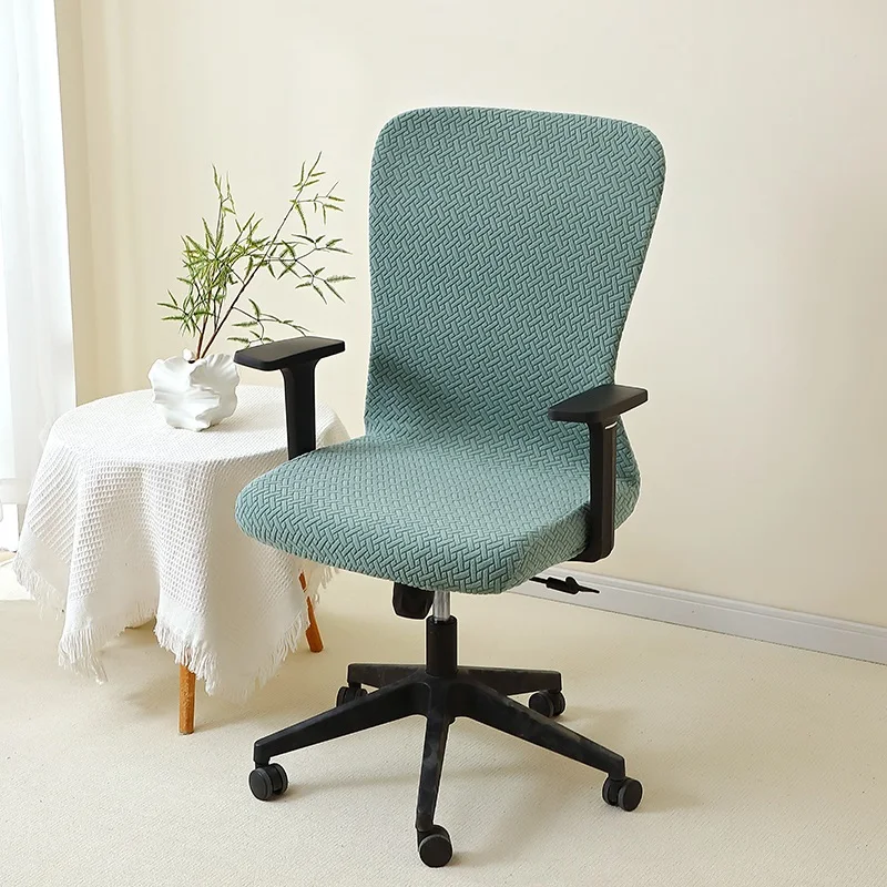 1 قطعة T الجاكار مكتب كرسي يغطي مرونة كرسي الكمبيوتر الغلاف رفع الدورية كرسي الألعاب حالة Funda سيلا Escritorio #6