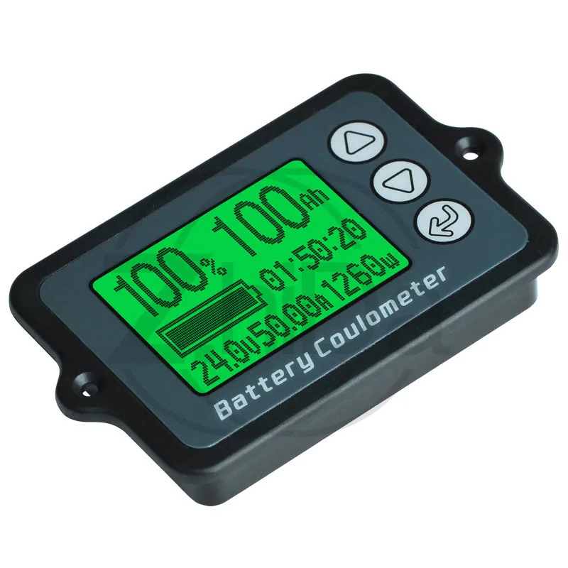 Coulomb Meter Battery Lithium Iron Phosphate Battery RV Power Detection Instrument Car Power Display