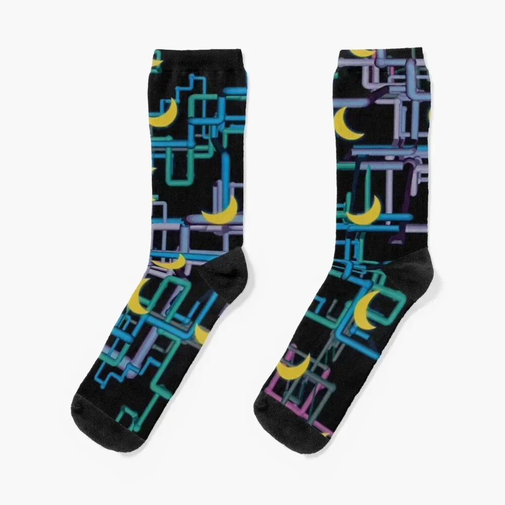 

dan flashes pattern Socks Antiskid soccer cartoon winter gifts Stockings compression Men Socks Women's