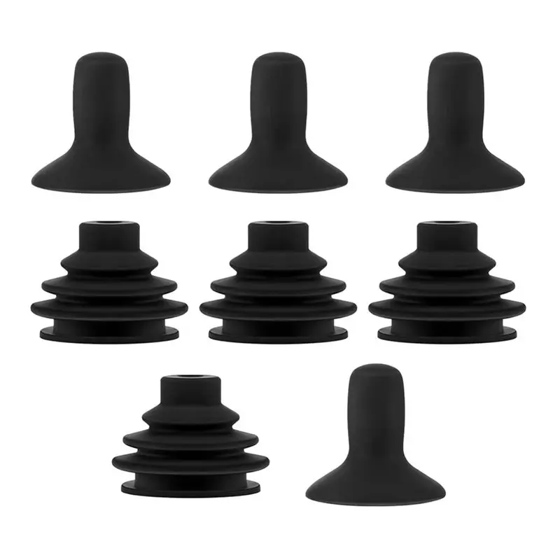 ABIT 8 PCS Wheelchair Joystick Controller Knob And Gaiter Wheelchair Joystick Button Cap For Mobility Scooter Wheelchair