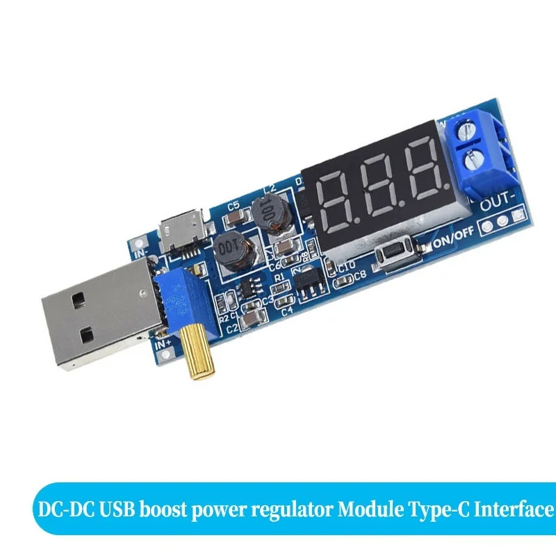 USB DC Boost Module USB Step Up/Down Power Supply Out DC 1.2V-24V Voltage Converter Module For Electronic DIY Power Supply Board
