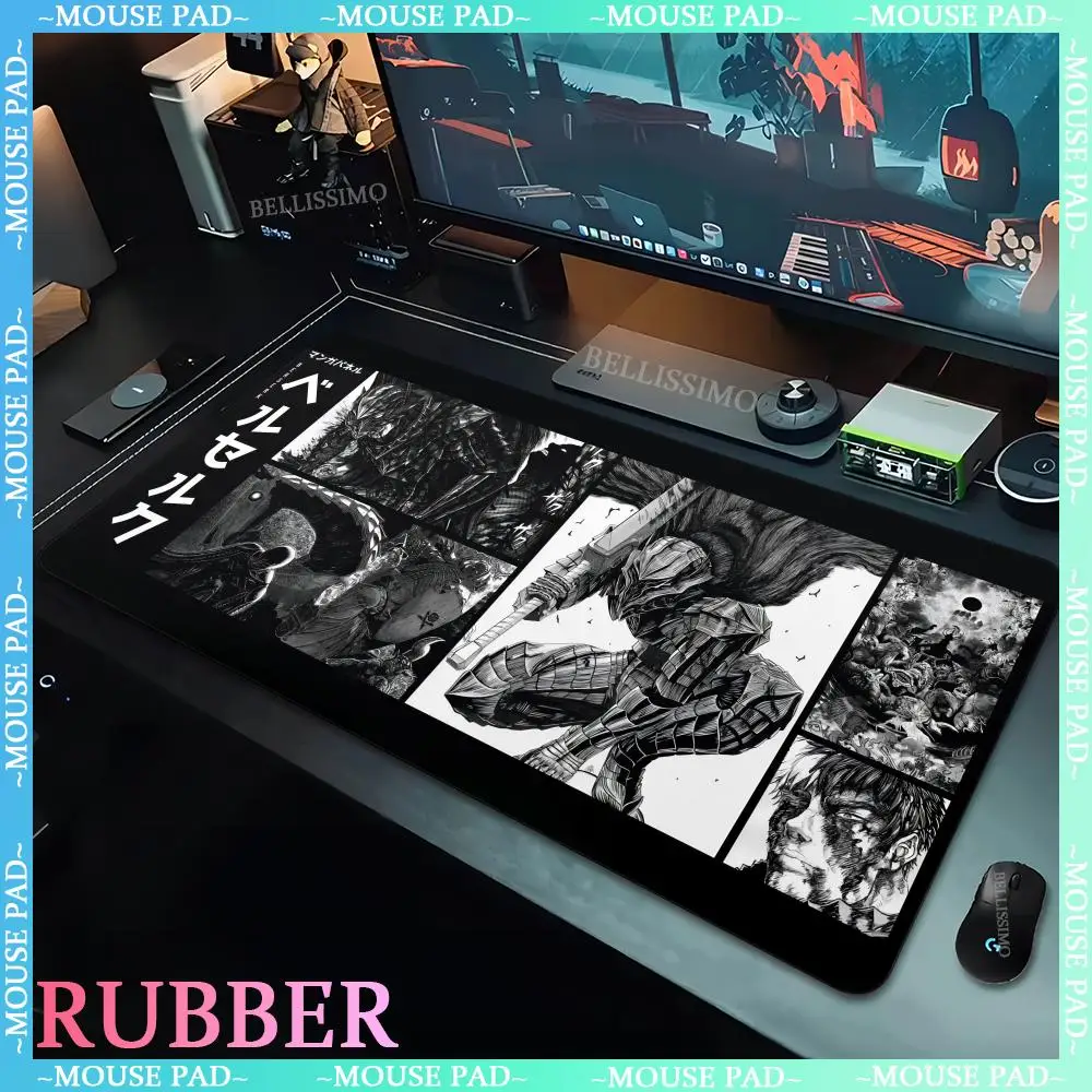 

Classic Comic Type Mouse Pad XXL Black and White Gaming Accessories Large Rubber Gaming Keyboard Pad Desk mats Office Mouse Pads