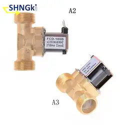1Pcs Brass Electric Solenoid Valve Water Normally Closed Air Inlet 3/4